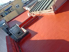 Suelo de terrado de comunidad pintado en Barcelona